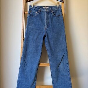 Levi's Women's Ribcage Straight Ankle Blue Jeans